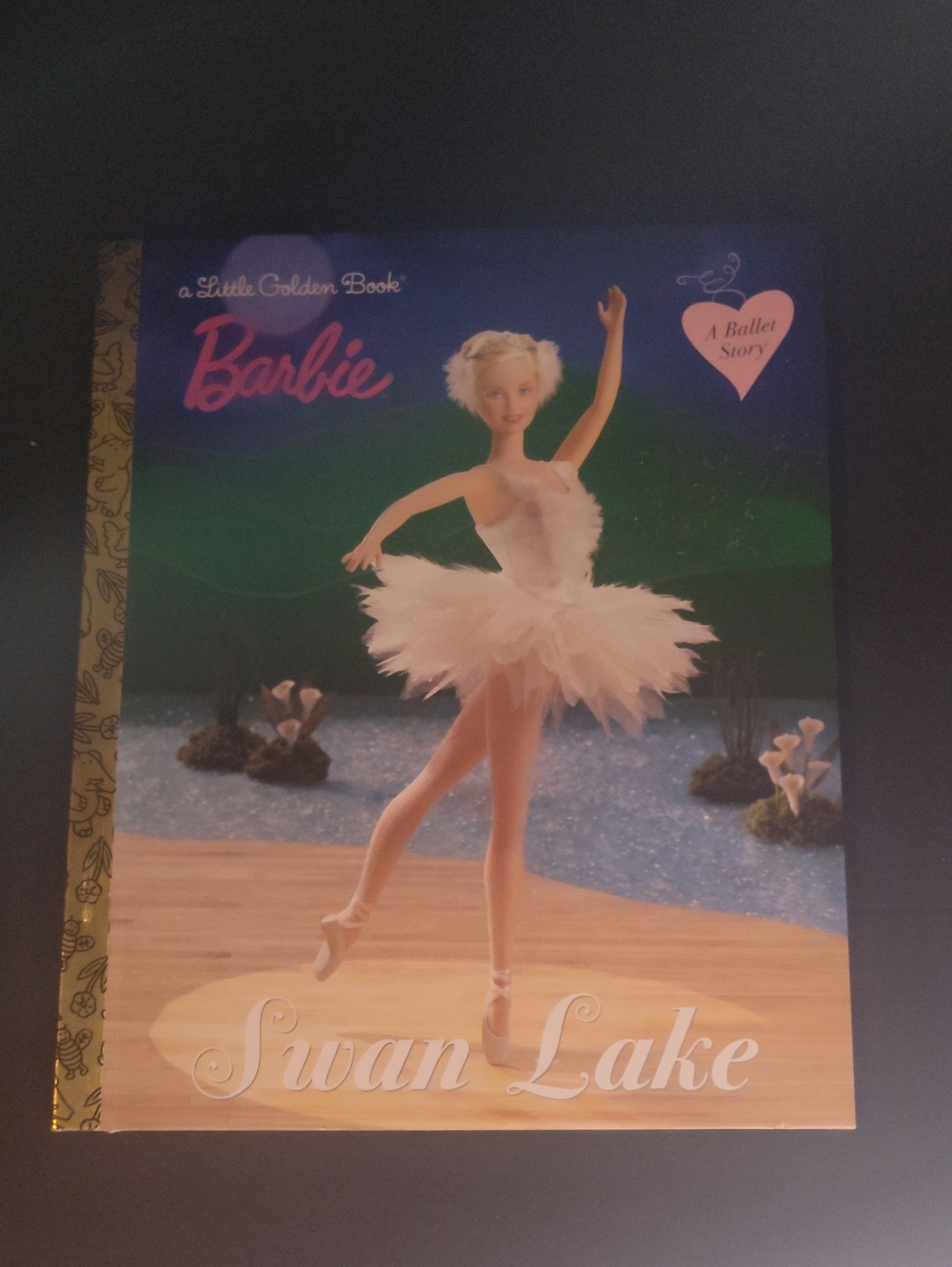 Barbie Swan Lake Little Golden Book - White Ballerina Cover